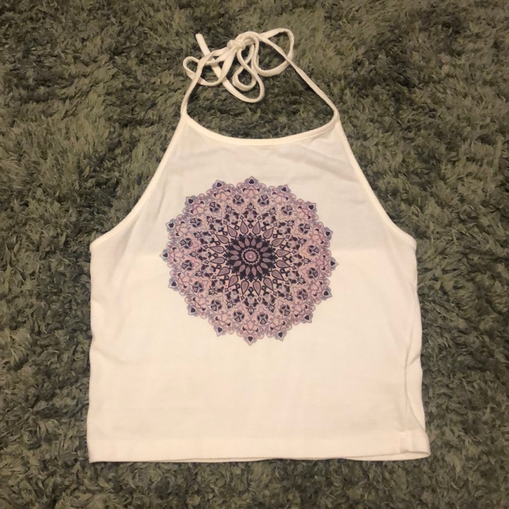 Brandy Melville Mandala Halter Top